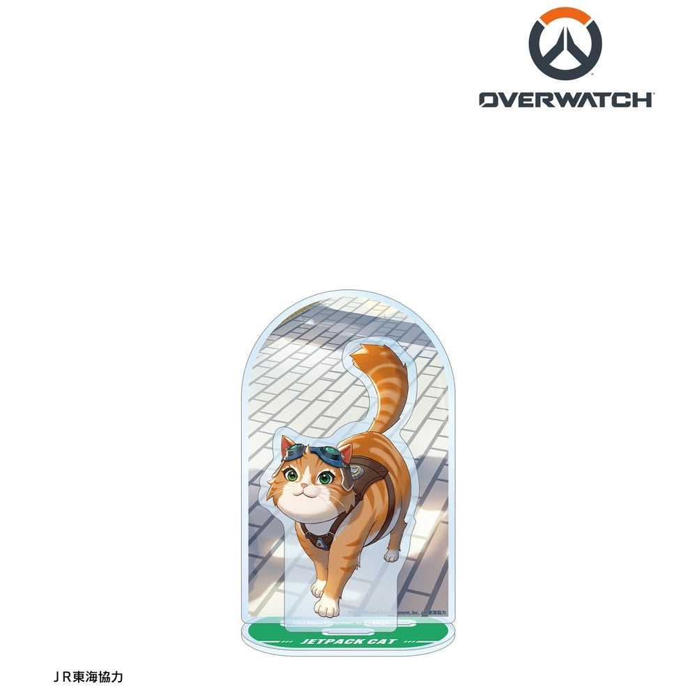 [Pre-order] "Overwatch" Original Illustration Jetpack Cat Travel Ver. Extra Large Acrylic Stand