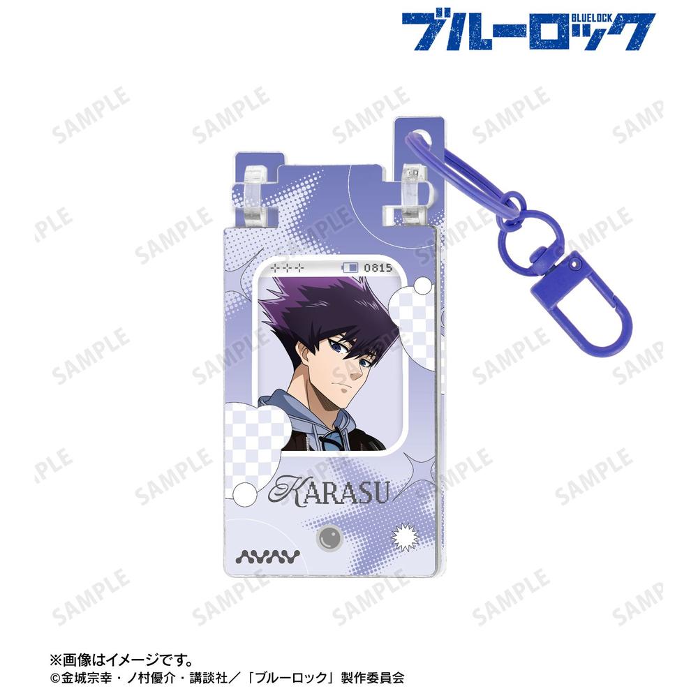 [Pre-order] "Blue Lock" Original Illustration Karasu Tabito Monotone Street Fashion Ver. Feature Phone Style Acrylic Key Chain