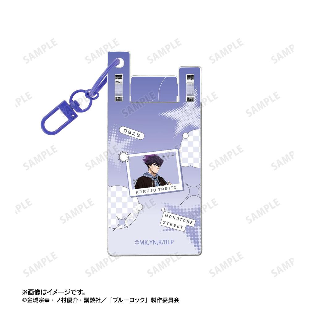[Pre-order] "Blue Lock" Original Illustration Karasu Tabito Monotone Street Fashion Ver. Feature Phone Style Acrylic Key Chain