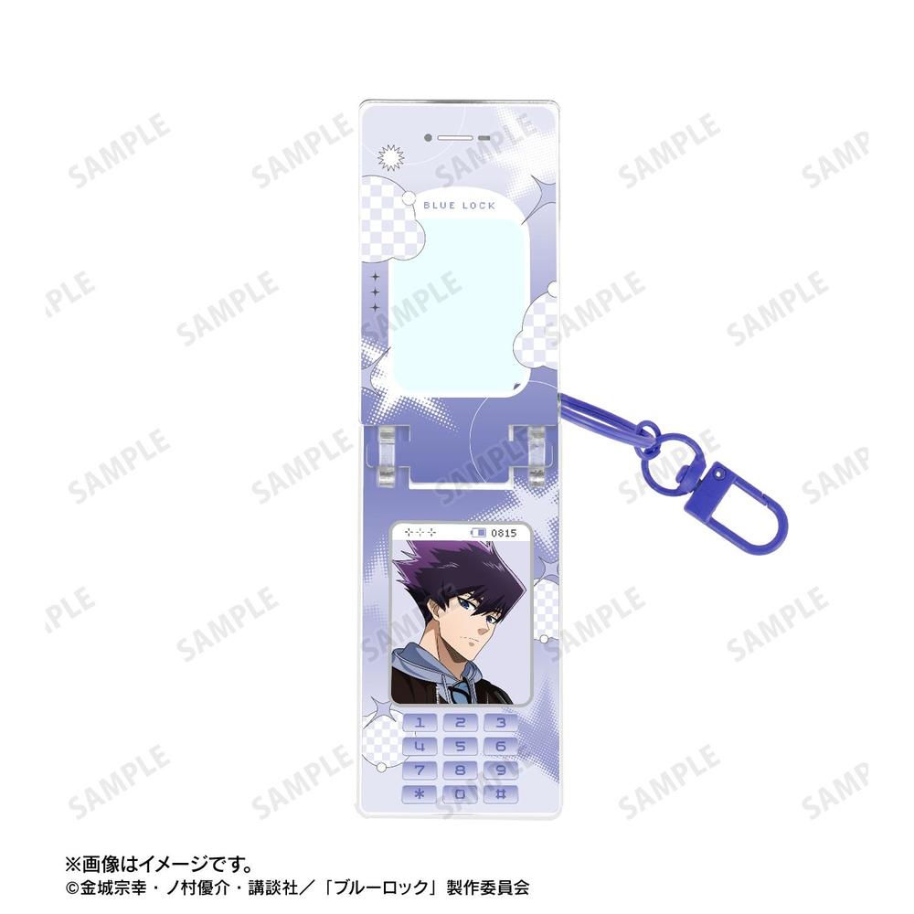 [Pre-order] "Blue Lock" Original Illustration Karasu Tabito Monotone Street Fashion Ver. Feature Phone Style Acrylic Key Chain