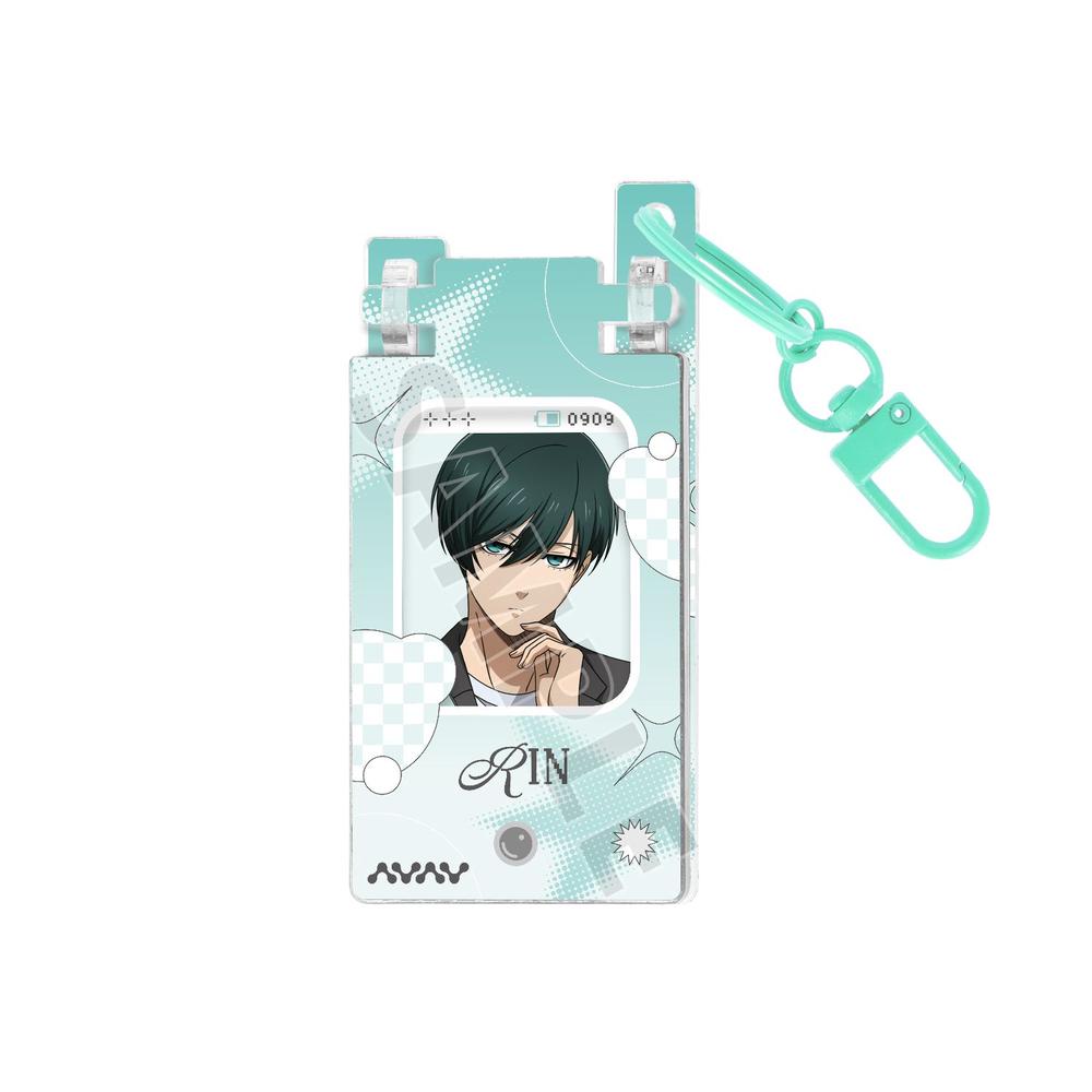 [Pre-order] "Blue Lock" Original Illustration Itoshi Rin Monotone Street Fashion Ver. Feature Phone Style Acrylic Key Chain
