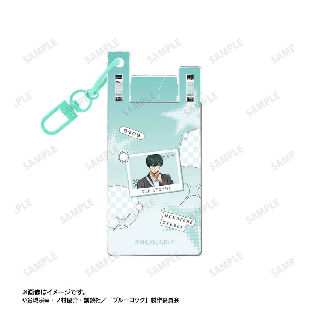 [Pre-order] "Blue Lock" Original Illustration Itoshi Rin Monotone Street Fashion Ver. Feature Phone Style Acrylic Key Chain