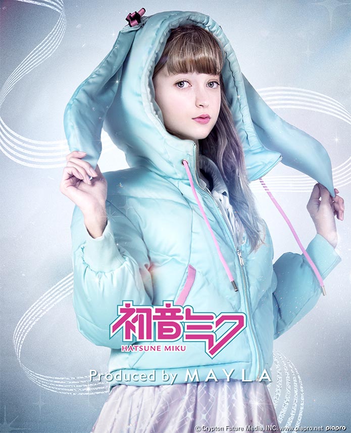 [Pre-order] "Hatsune Miku" x MAYLA Iconic Down Jacket - Saxe Blue