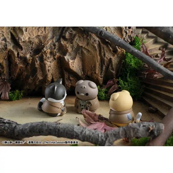 [Pre-order] "Attack on Titan" Mega Cat Project Attack on Tinyan Trading Figures Gathering Scout Regiment danyan! Assortment