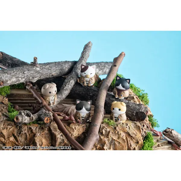 [Pre-order] "Attack on Titan" Mega Cat Project Attack on Tinyan Trading Figures Gathering Scout Regiment danyan! Assortment