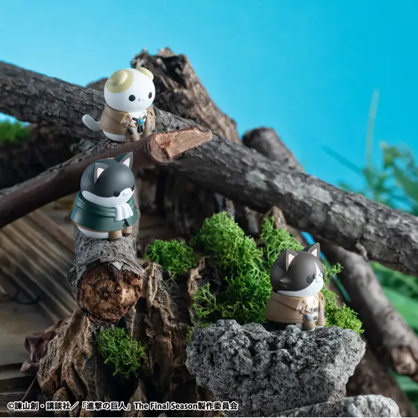 [Pre-order] "Attack on Titan" Mega Cat Project Attack on Tinyan Trading Figures Gathering Scout Regiment danyan! Assortment