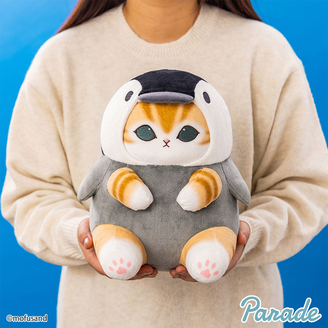 [In stock] "mofusand" Sea Creature Nyan Big Plush Toy - Penguin