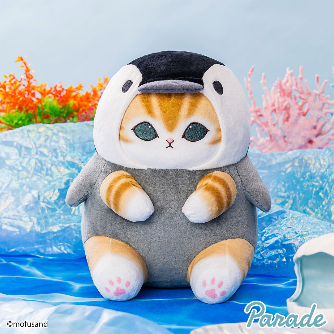 [In stock] "mofusand" Sea Creature Nyan Big Plush Toy - Penguin