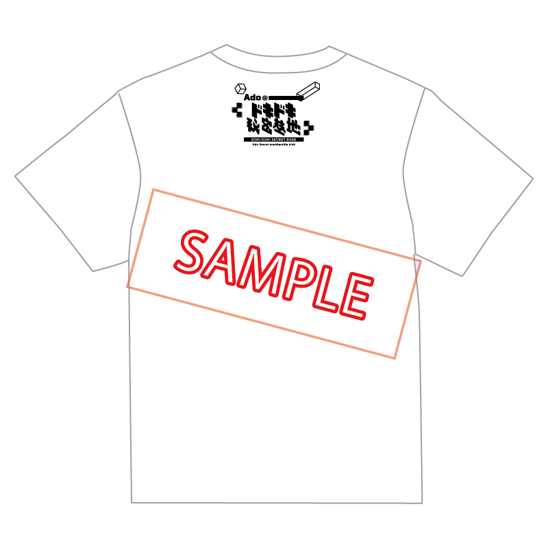 [Pre-order] Ado - Ao -  "Ado's Exciting Secret Base" Official T-shirt ver.5 White [Made-to-order]