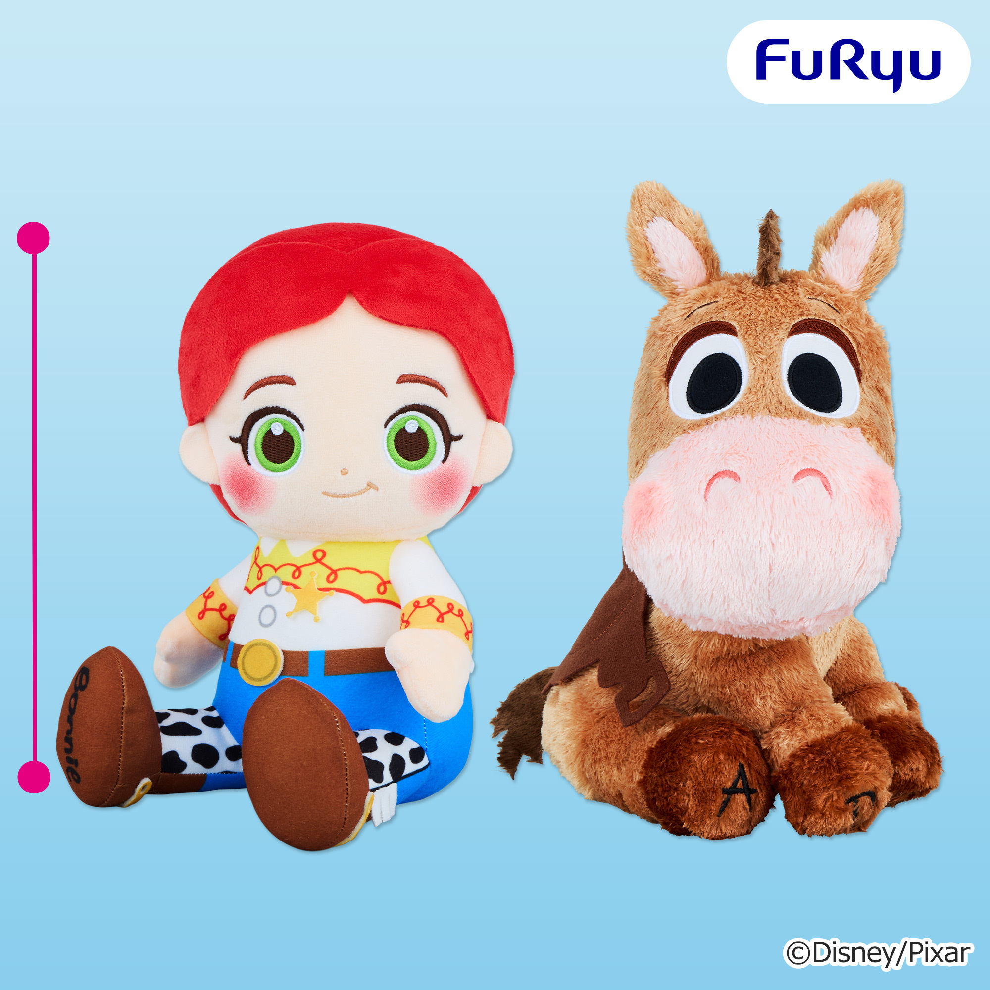 [Pre-order] "Toy Story 5" FukuFuku BIG Plush Toy ~Jessie / Bullseye~