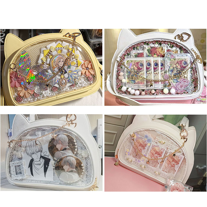 [Pre-order] Cat Ear Pain Bag / Oshikatsu - Black