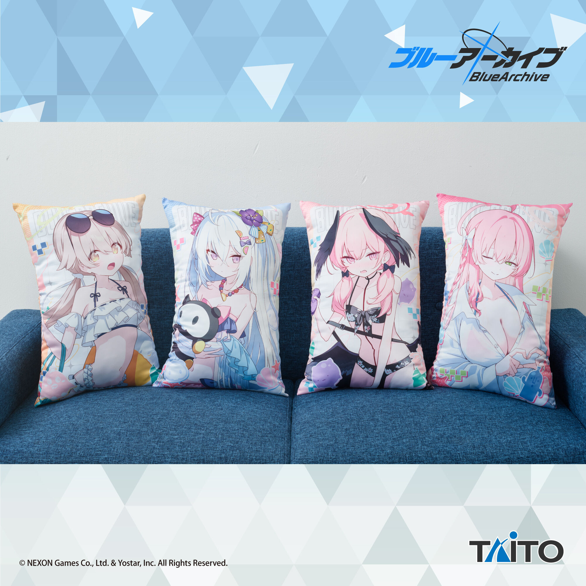 [Pre-order] Blue Archive Original Visual Art Cushion Swimsuit ver.