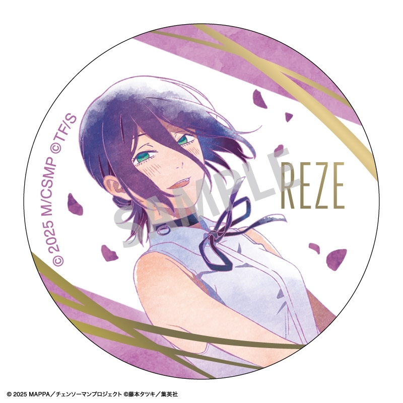 [Pre-order] Chainsaw Man: Reze Arc The Movie Trading Foil Stamped Can Badge / Floating Effect / KamiAni TOUCH