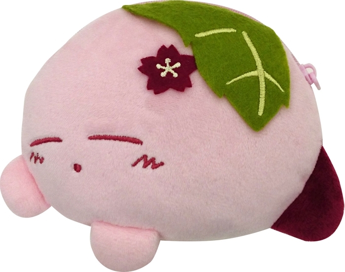 [Pre-order] "Kirby of the Stars" Fluffy Japanese Collection Japanese Sweets Pouch ① Kirby Sakuramochi