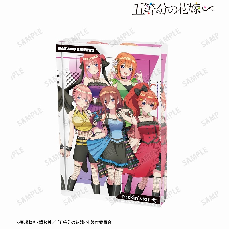 [Pre-order] "The Quintessential Quintuplets Specials" rockin'star Collaboration Group Rock Idol Ver. Acrylic Block