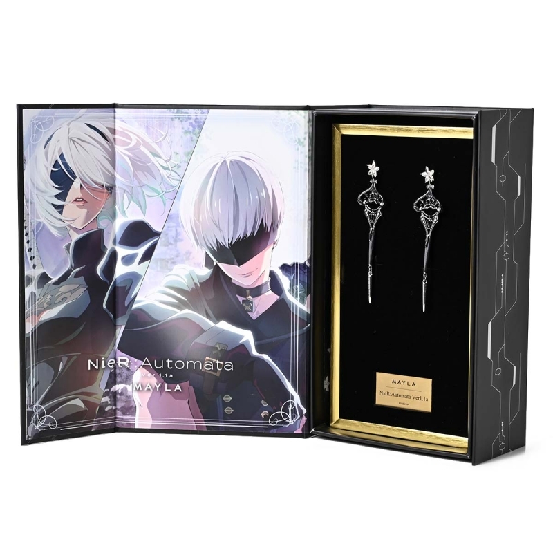 [Pre-order] "NieR:Automata Ver1.1a" x MAYLA earrings - 2B