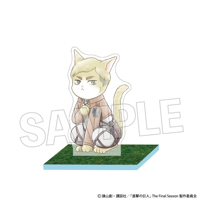 [Pre-order] "Attack on Titan" Survey Corps Nyan Daichi na Acrylic Stand Erwin