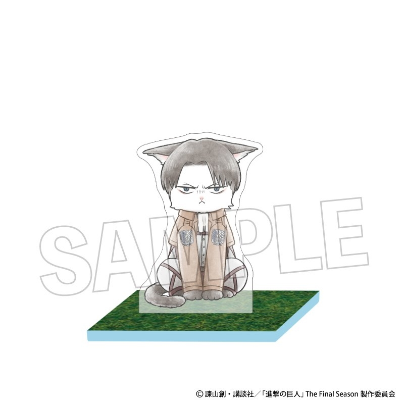 [Pre-order] "Attack on Titan" Survey Corps Nyan Daichi na Acrylic Stand Levi