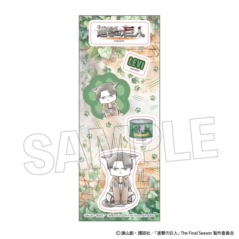 [Pre-order] "Attack on Titan" Scout Soldier Nyan Sticker Levi