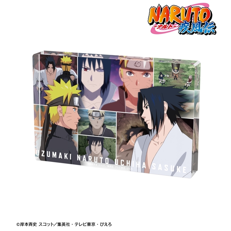 [Pre-order] "NARUTO -Shippuden-" Uzumaki Naruto & Uchiha Sasuke Scenes Acrylic Block