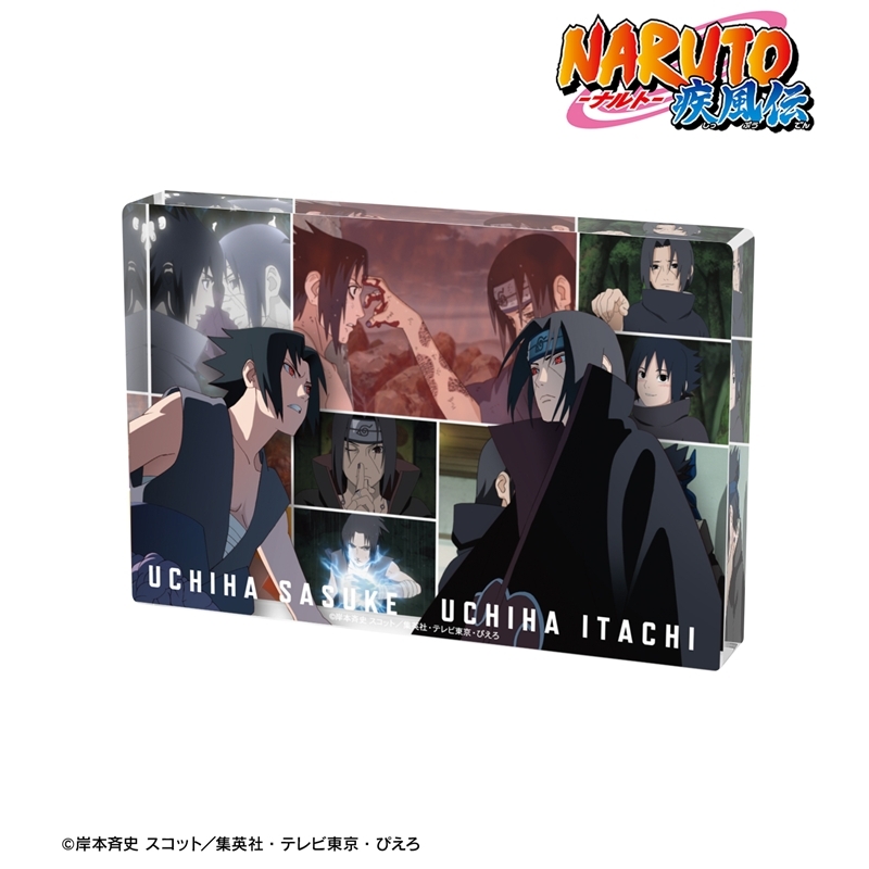 [Pre-order] "NARUTO -Shippuden-" Uchiha Sasuke & Uchiha Itachi Scenes Acrylic Block