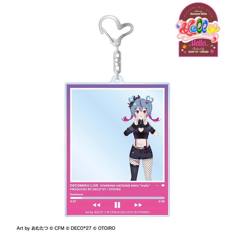 [Pre-order] DecoMiku LIVE starring Hatsune Miku 『Hello』 Produced by DECO*27 / OTOIRO DecoMiku (Darkness) Art by Omutatsu Photo Frame Style Big Acrylic Key Chain