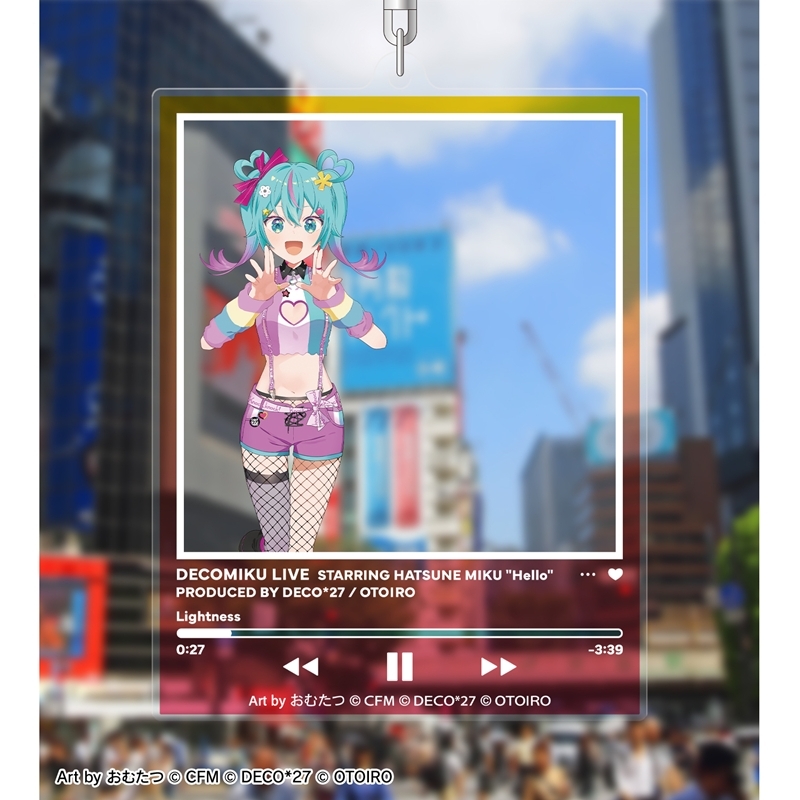 [Pre-order] DecoMiku LIVE starring Hatsune Miku 『Hello』 Produced by DECO*27 / OTOIRO DecoMiku (Lightness) Art by Omutatsu Photo Frame Style Big Acrylic Key Chain