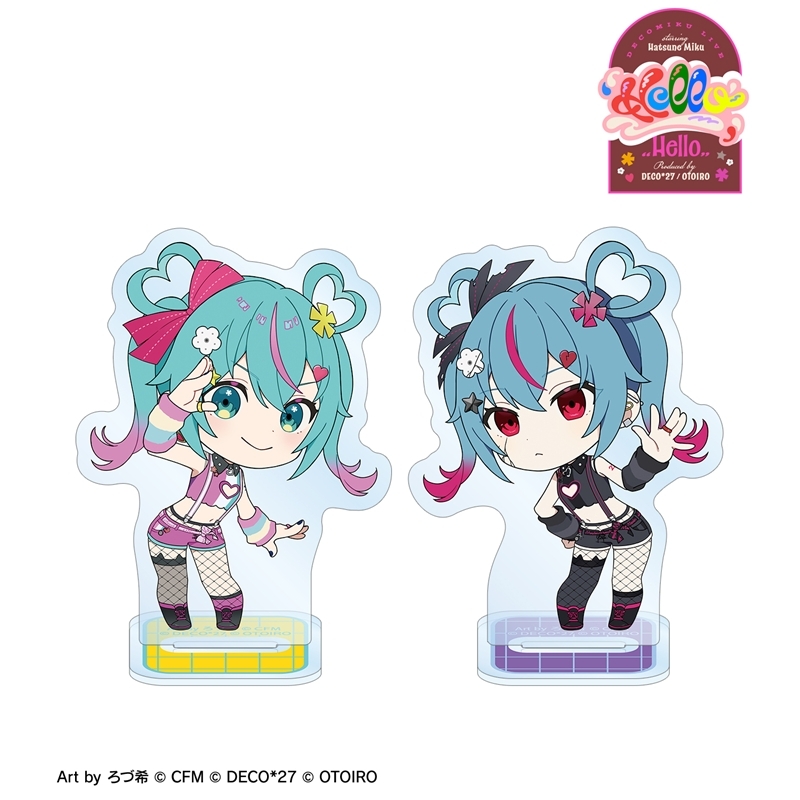 [Pre-order] DecoMiku LIVE starring Hatsune Miku 『Hello』 Produced by DECO*27 / OTOIRO DecoMiku Art by Roduki Acrylic Stand 2 Set