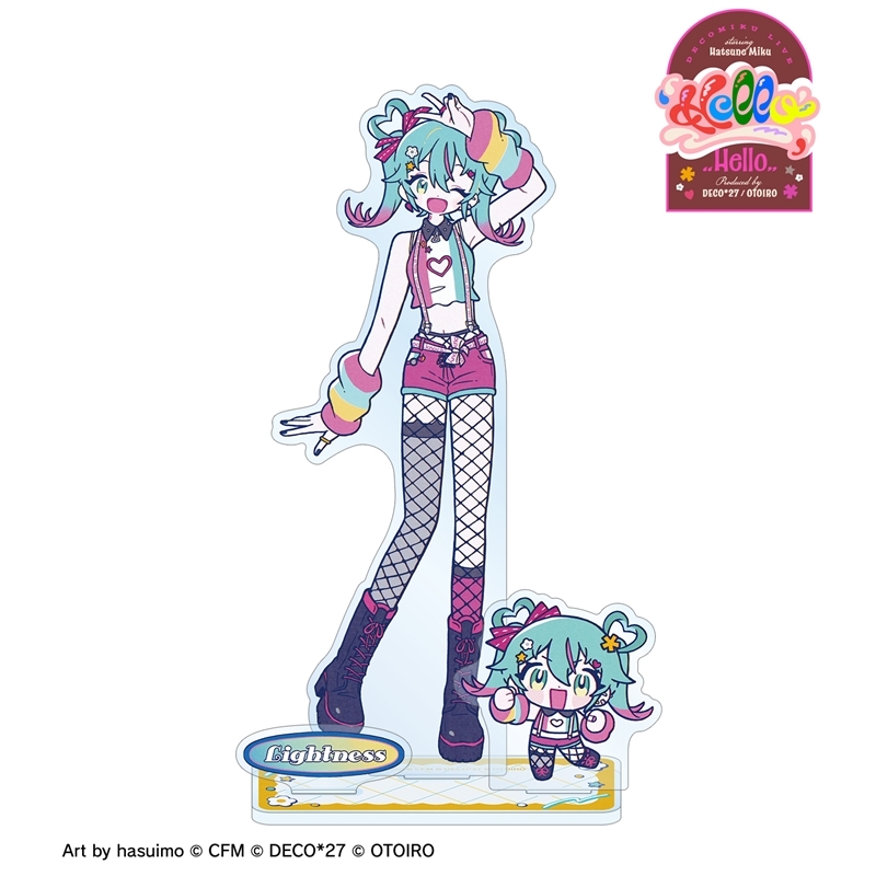 [Pre-order] DecoMiku LIVE starring Hatsune Miku 『Hello』 Produced by DECO*27 / OTOIRO DecoMiku (Lightness) Art by hasuimo Big Acrylic Stand with Parts