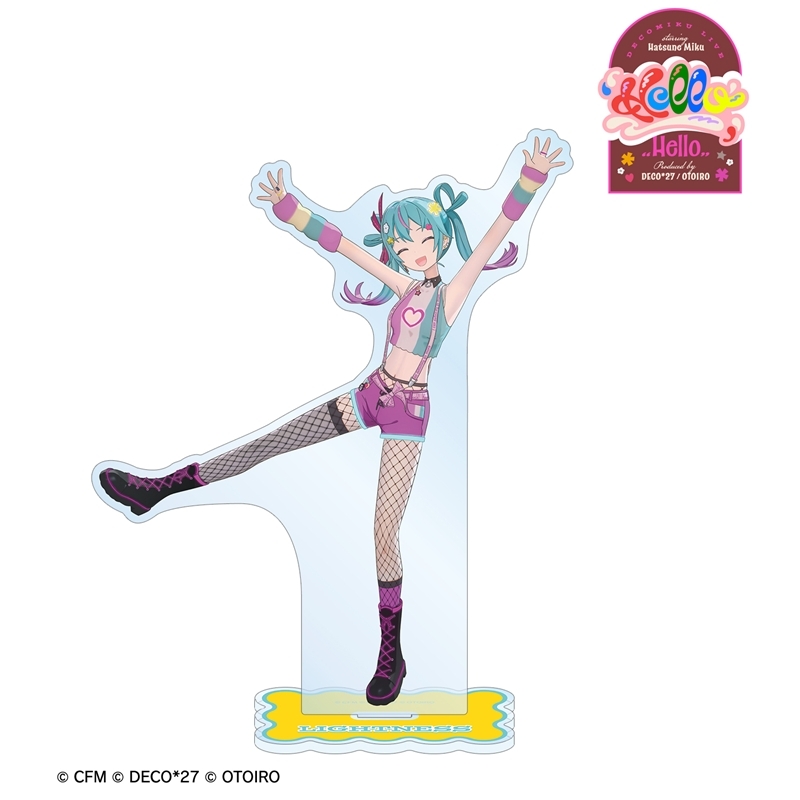 [Pre-order] DecoMiku LIVE starring Hatsune Miku 『Hello』 Produced by DECO*27 / OTOIRO DecoMiku (Lightness) Big Acrylic Stand