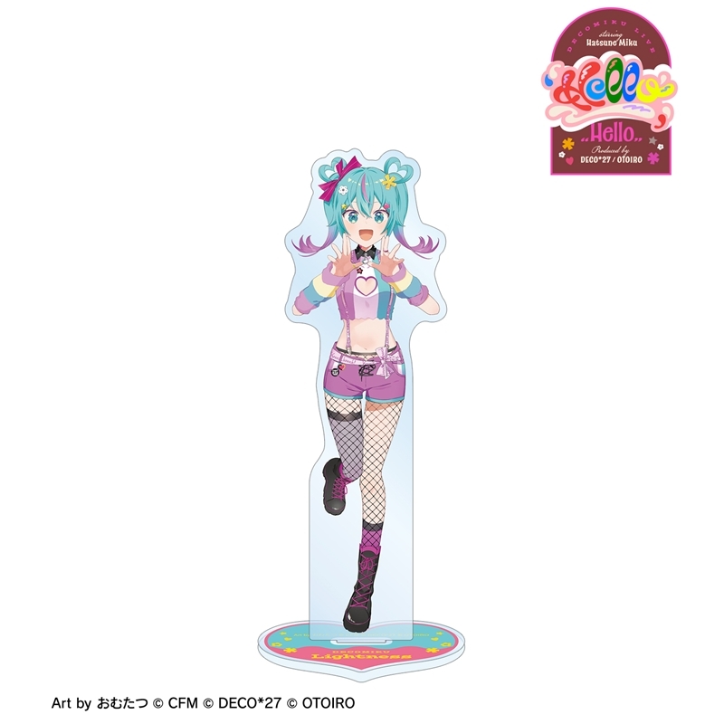 [Pre-order] DecoMiku LIVE starring Hatsune Miku 『Hello』 Produced by DECO*27 / OTOIRO DecoMiku (Lightness) Art by Omutatsu Big Acrylic Stand