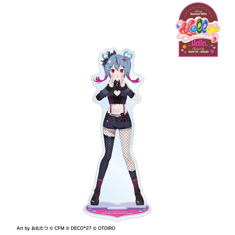 [Pre-order] DecoMiku LIVE starring Hatsune Miku 『Hello』 Produced by DECO*27 / OTOIRO DecoMiku (Darkness) Art by Omutatsu Big Acrylic Stand