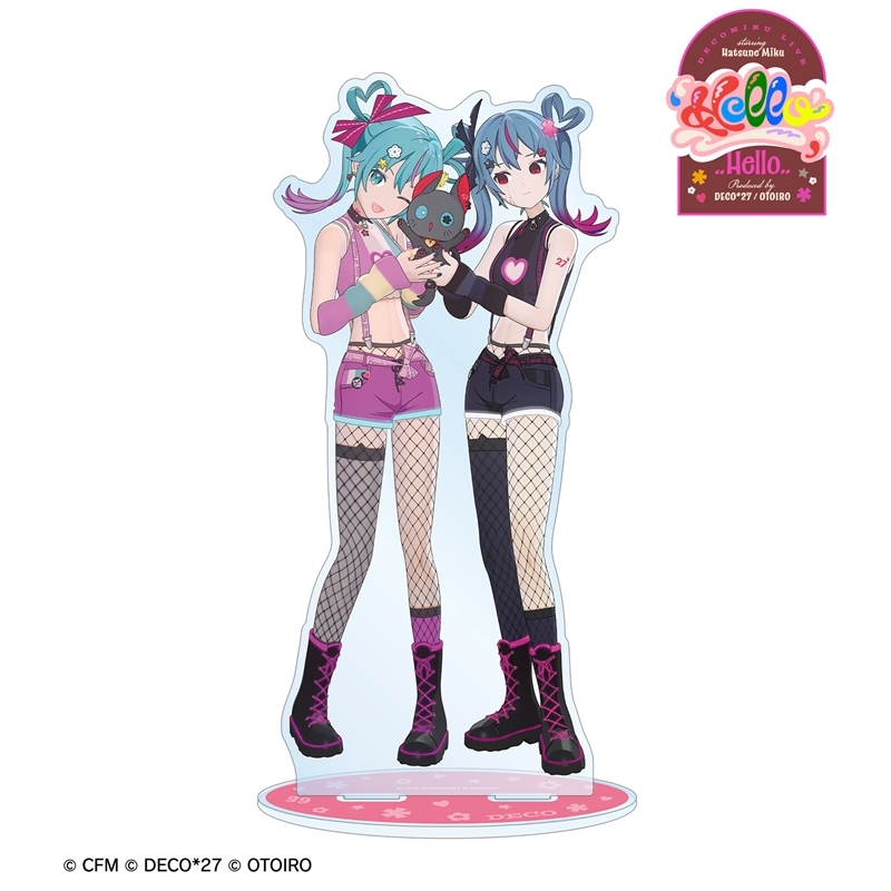 [Pre-order] DecoMiku LIVE starring Hatsune Miku 『Hello』 Produced by DECO*27 / OTOIRO DecoMiku & NeenYa Big Acrylic Stand