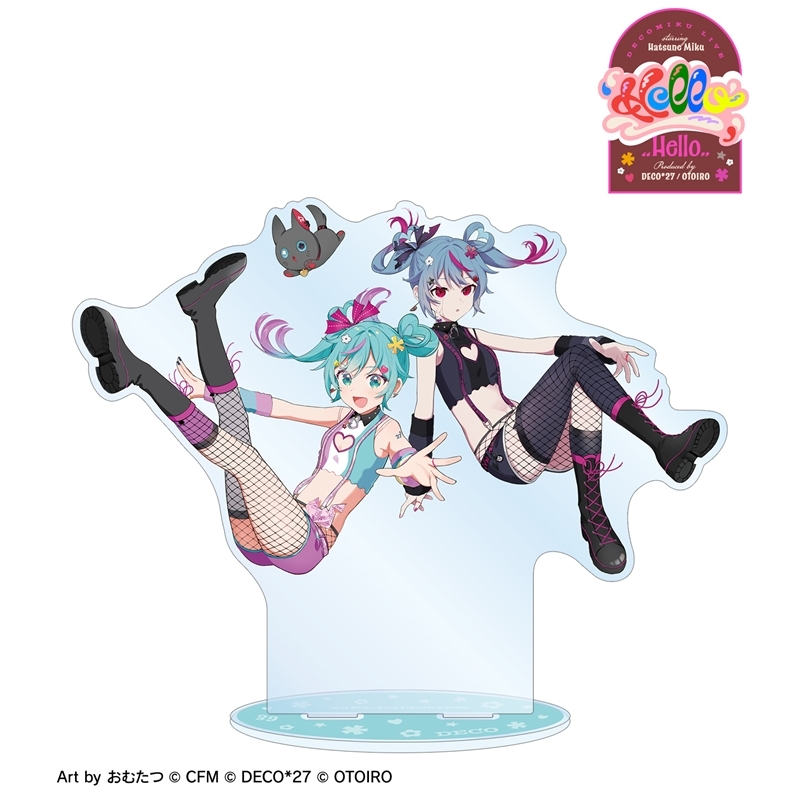 [Pre-order] DecoMiku LIVE starring Hatsune Miku 『Hello』 Produced by DECO*27 / OTOIRO DecoMiku & NeenYa Art by Omutatsu Big Acrylic Stand