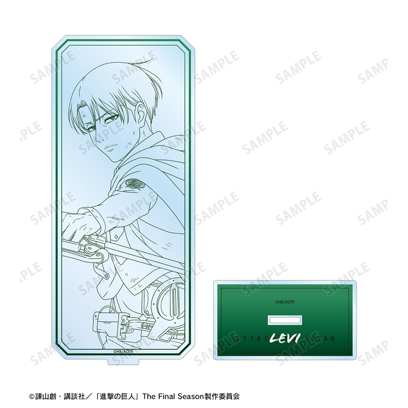 [Pre-order] "Attack on Titan" Original Illustration Levi Tatakau Senaka Drawing Ver. Vol. 2 Big Acrylic Stand