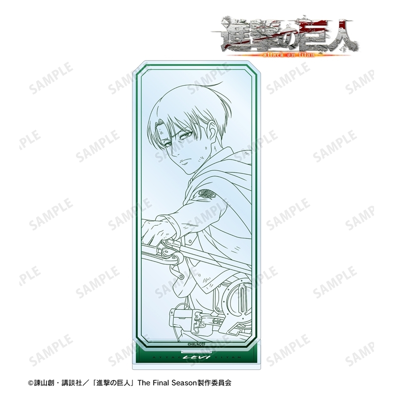 [Pre-order] "Attack on Titan" Original Illustration Levi Tatakau Senaka Drawing Ver. Vol. 2 Big Acrylic Stand