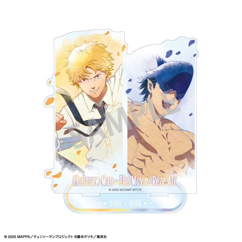 [Pre-order] Chainsaw Man: Reze Arc The Movie Pair Acrylic Stand Denji & Beam / Floating Effect / KamiAni TOUCH
