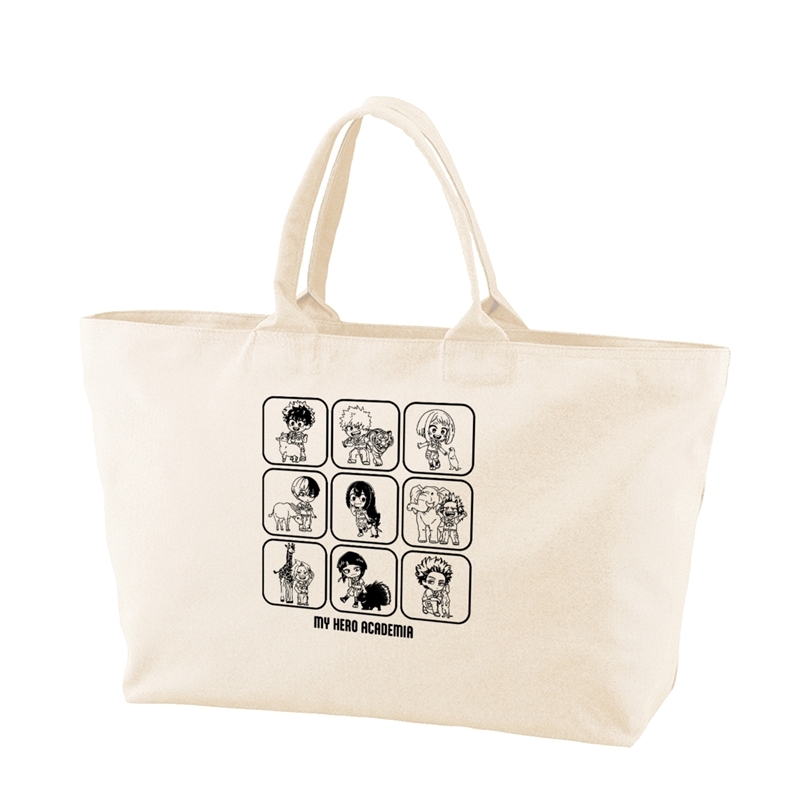 [Pre-order] "My Hero Academia" Group Chibi Chara Interacting with Animals Ver. Big Zip Tote Bag Ver. A