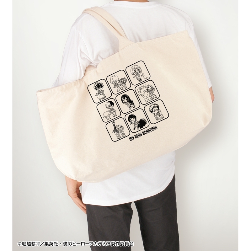 [Pre-order] "My Hero Academia" Group Chibi Chara Interacting with Animals Ver. Big Zip Tote Bag Ver. A