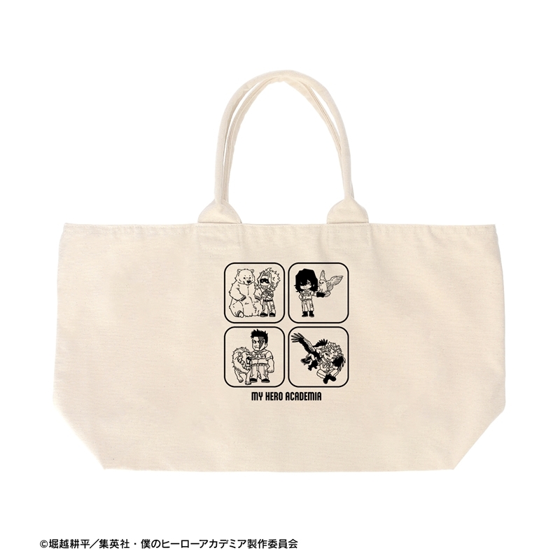 [Pre-order] "My Hero Academia" Group Chibi Chara Interacting with Animals Ver. Big Zip Tote Bag Ver. B