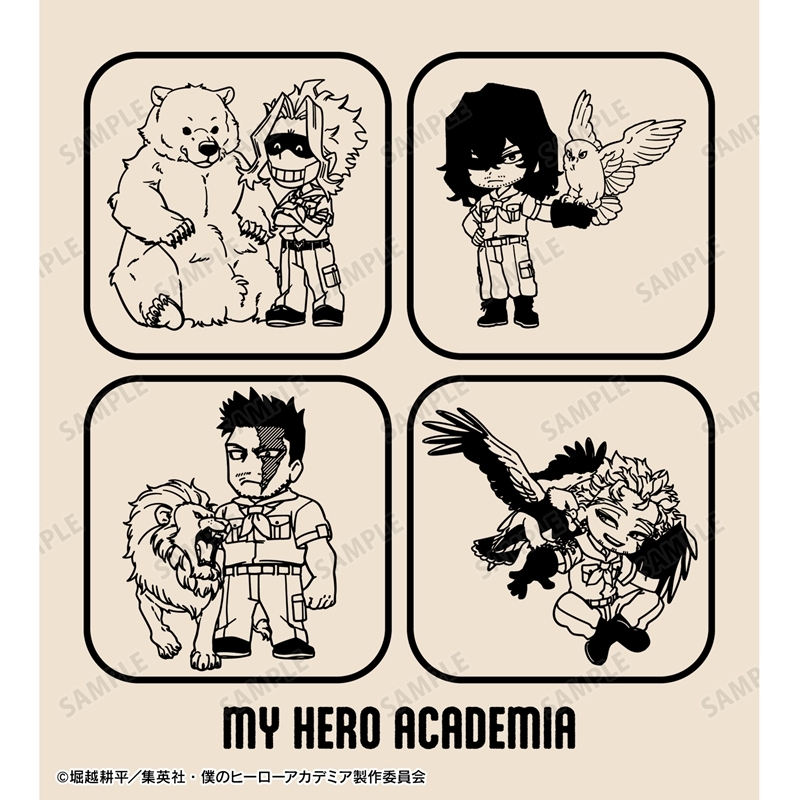 [Pre-order] "My Hero Academia" Group Chibi Chara Interacting with Animals Ver. Big Zip Tote Bag Ver. B