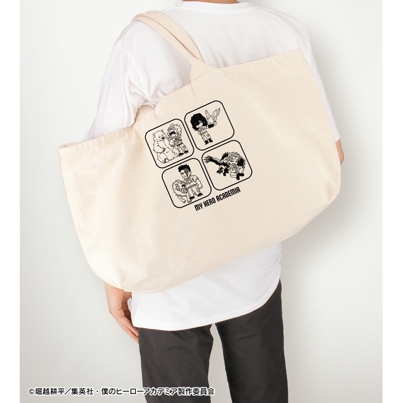[Pre-order] "My Hero Academia" Group Chibi Chara Interacting with Animals Ver. Big Zip Tote Bag Ver. B