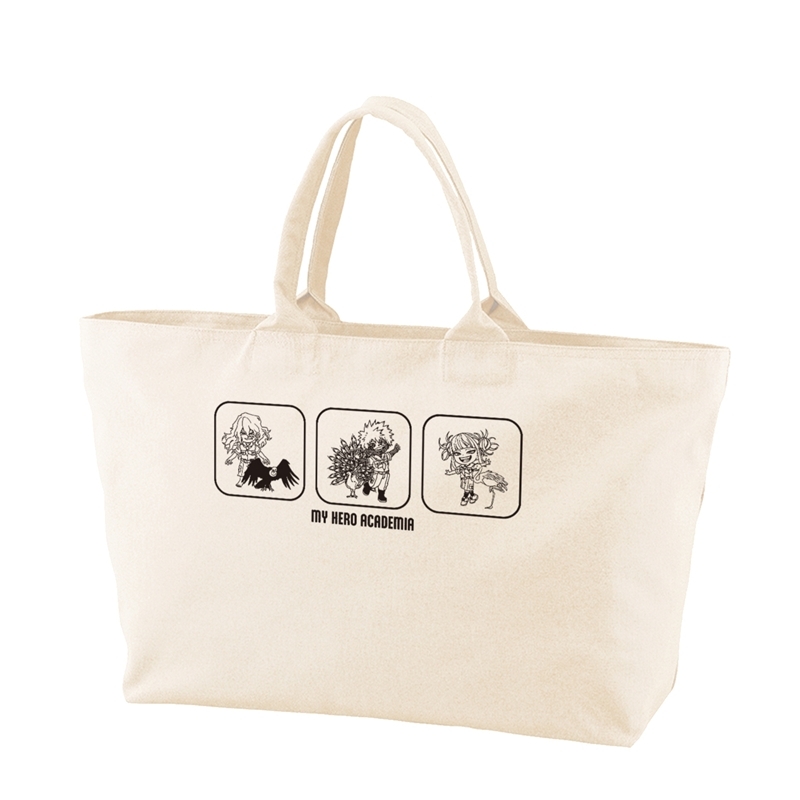 [Pre-order] "My Hero Academia" Group Chibi Chara Interacting with Animals Ver. Big Zip Tote Bag Ver. C
