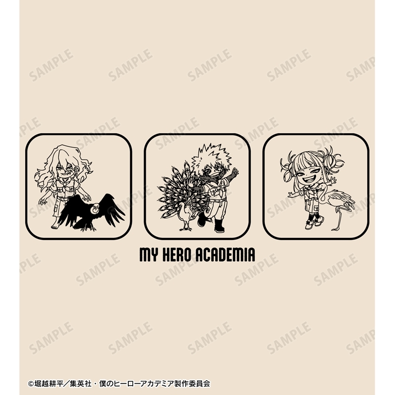 [Pre-order] "My Hero Academia" Group Chibi Chara Interacting with Animals Ver. Big Zip Tote Bag Ver. C