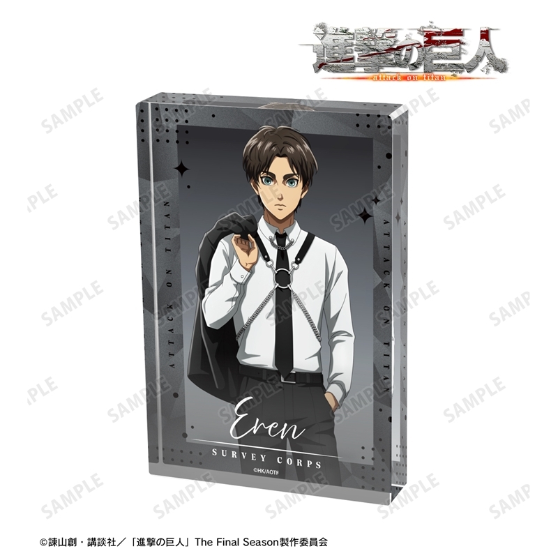 [Pre-order] "Attack on Titan" Original Illustration Eren Harness Style Ver. Acrylic Block