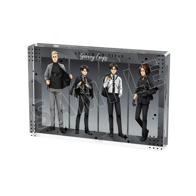 [Pre-order] "Attack on Titan" Original Illustration Group Harness Style Ver. Acrylic Block