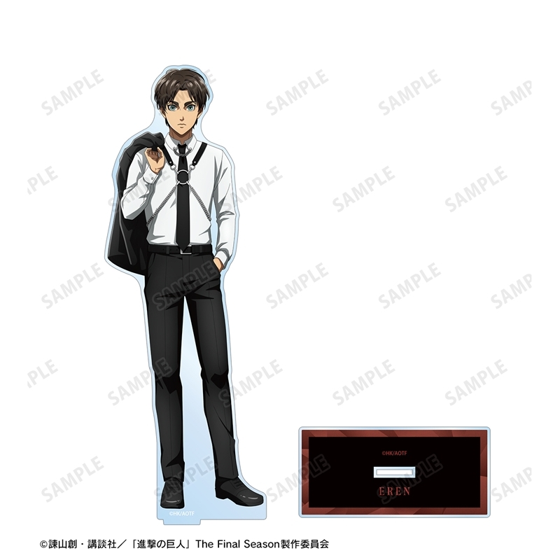 [Pre-order] "Attack on Titan" Original Illustration Eren Harness Style Colored Ver. Extra Large Acrylic Stand