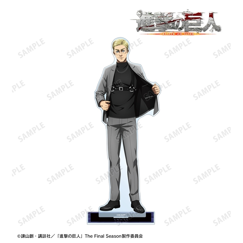 [Pre-order] "Attack on Titan" Original Illustration Erwin Harness Style Colored Ver. Extra Large Acrylic Stand