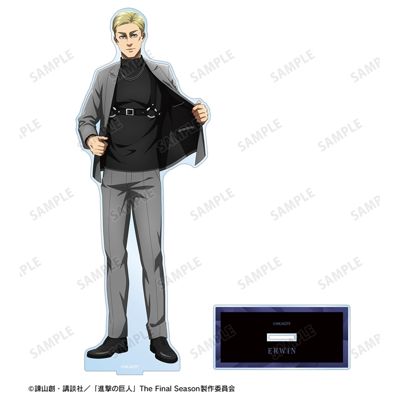 [Pre-order] "Attack on Titan" Original Illustration Erwin Harness Style Colored Ver. Extra Large Acrylic Stand