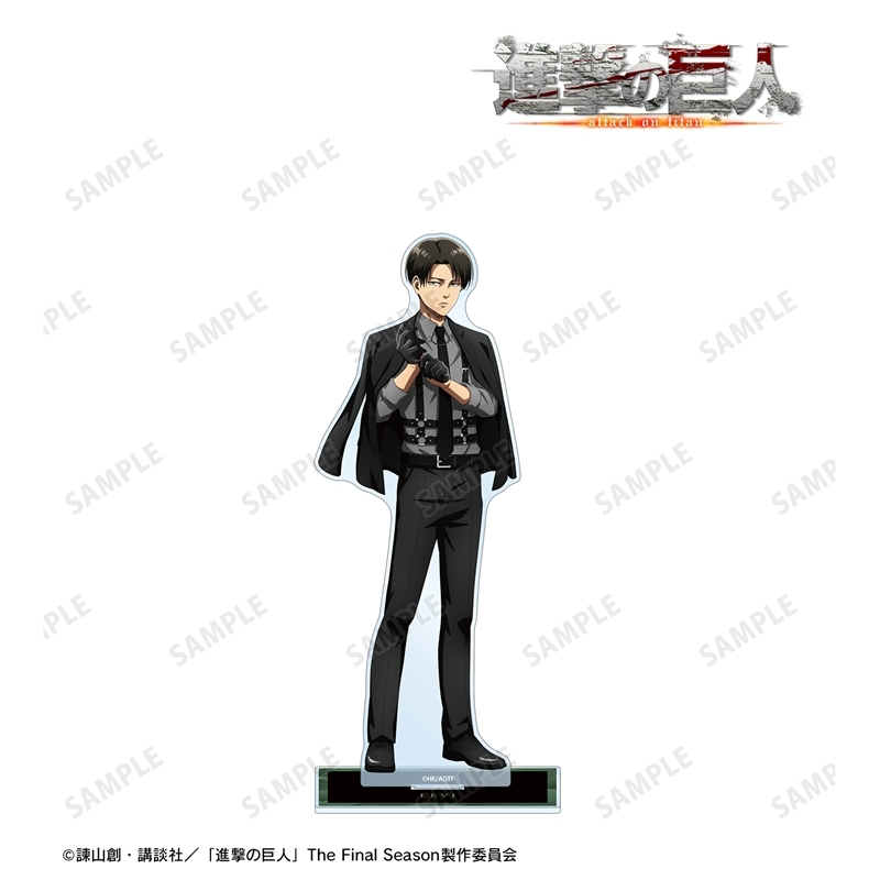 [Pre-order] "Attack on Titan" Original Illustration Levi Harness Style Colored Ver. Extra Large Acrylic Stand